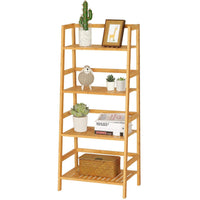 ES.SIKAIC Estantería de baño natural / Madera / Clásico Estantería de baño en forma de escalera con 4 niveles, estantería multifuncional para zapatos y libros para espacios pequeños