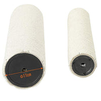 ES.SIKAIC Árboles para gatos Gris claro Blanco / Tejidos de felpa / Moderno Rascador grande para gatos con 2 miradores Gris claro Blanco